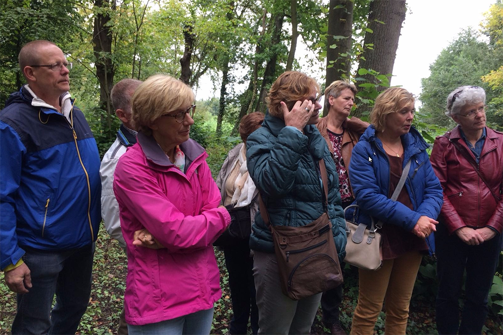  Uistapje 2017, rondleiding in de natuur en uitleg van de natuur. 
